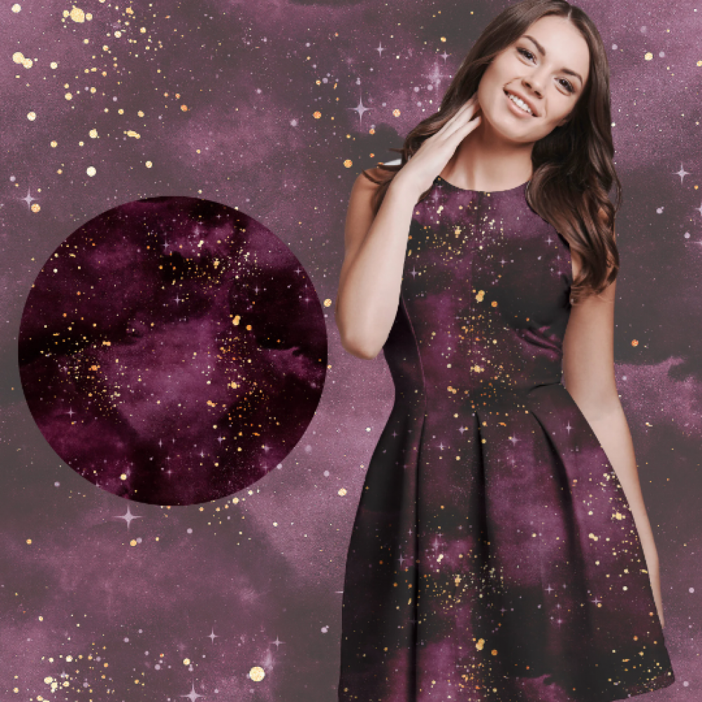 Meadow of stars - Eigenproduktion von Graustufen-Stoffe